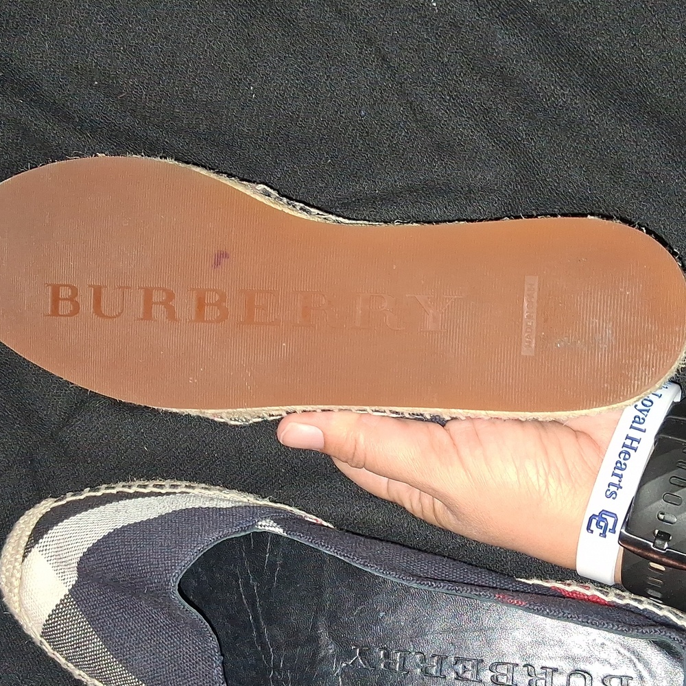Burberry Multicolor House Check Canvas Espadrille Flats Size 40.5 Womens - Picture 8 of 15